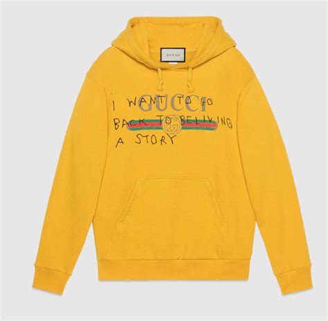 gucci mustard hoodie